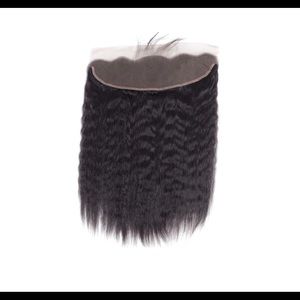 13x4 inch lace frontal, Brazilian Kinky Straight